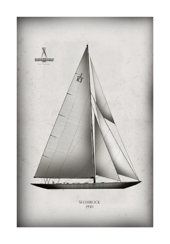 America's Cup Yacht 1930 Shamrock by Tony Fernandes